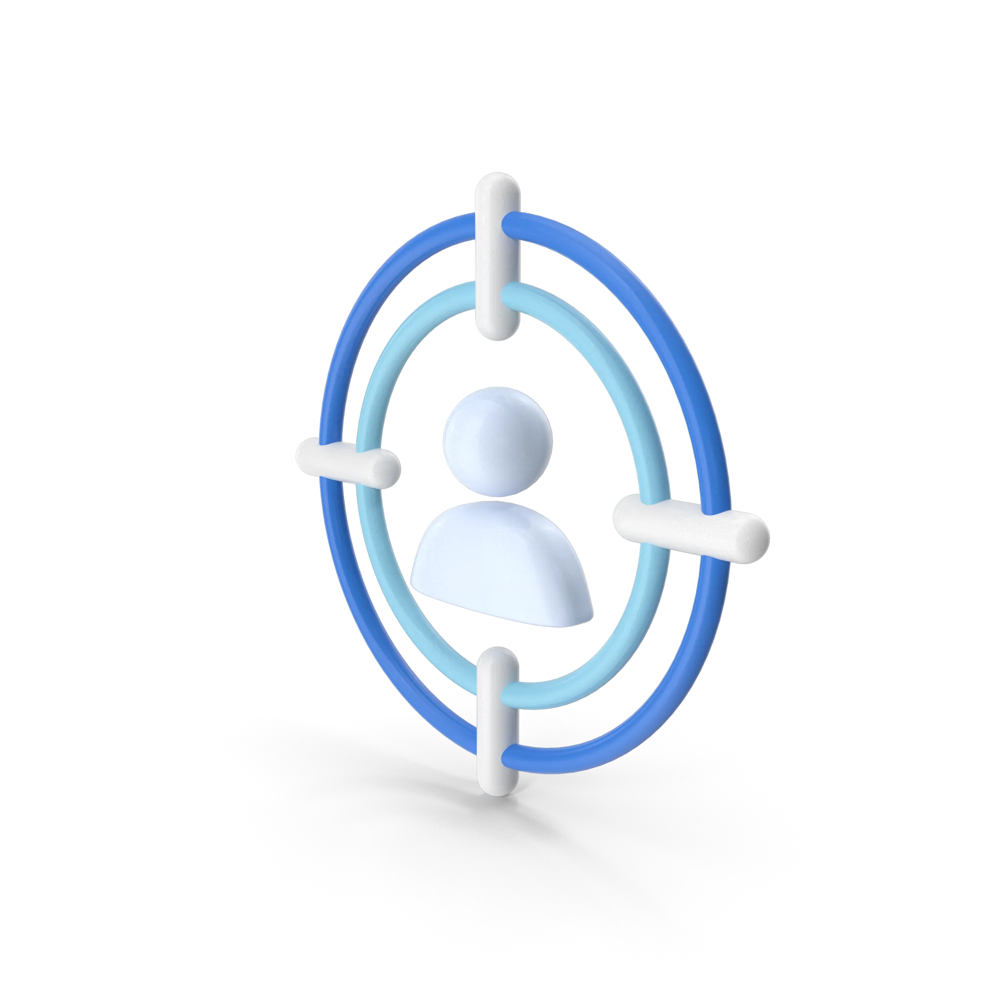 Gold 3D bar chart with a connected data points icon above